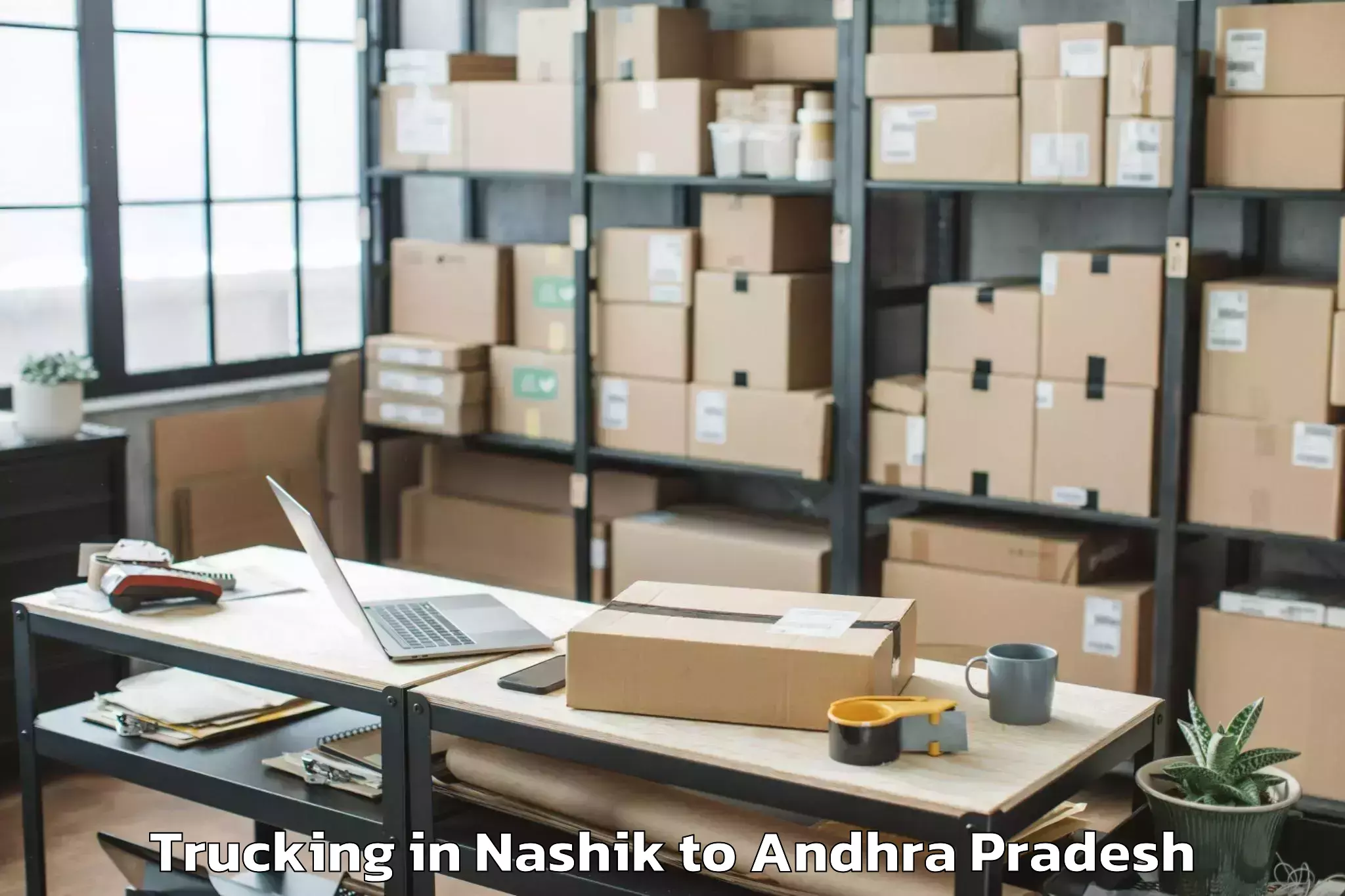 Professional Nashik to Pedana Trucking